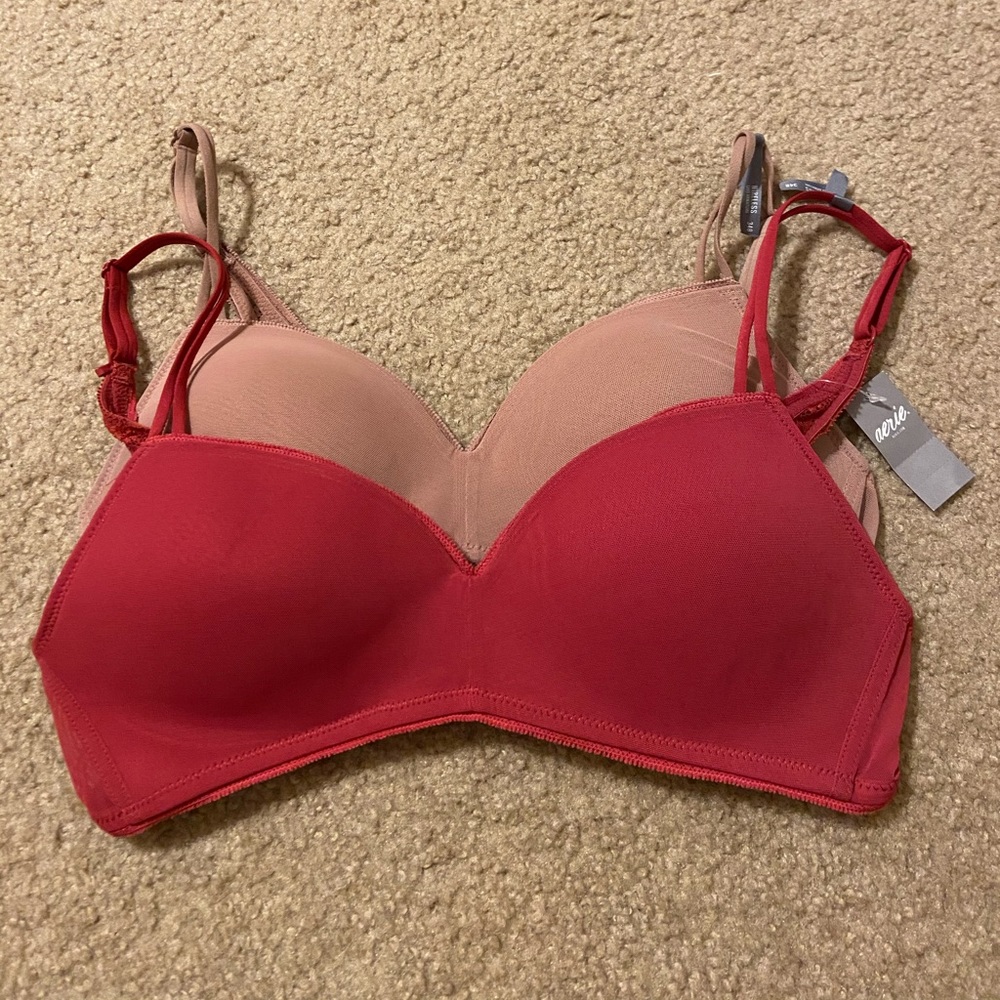 2 aerie wireless bras